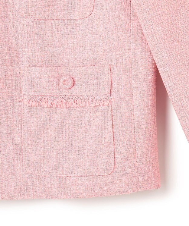 TOCCA 【洗える・消臭】MIST TWEED ジャケット ピンク系5