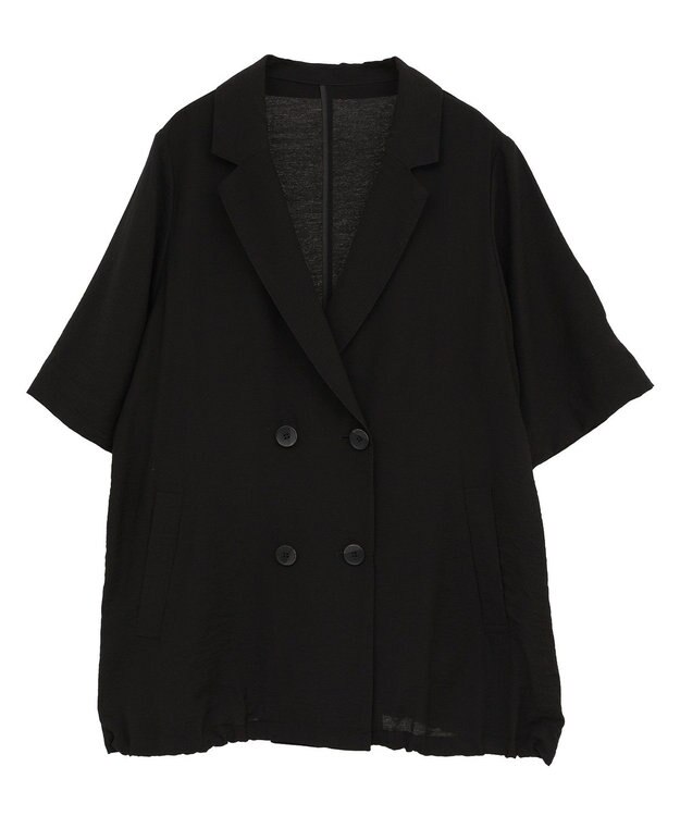 YECCA VECCA ハーフスリーブライトジャケット Black