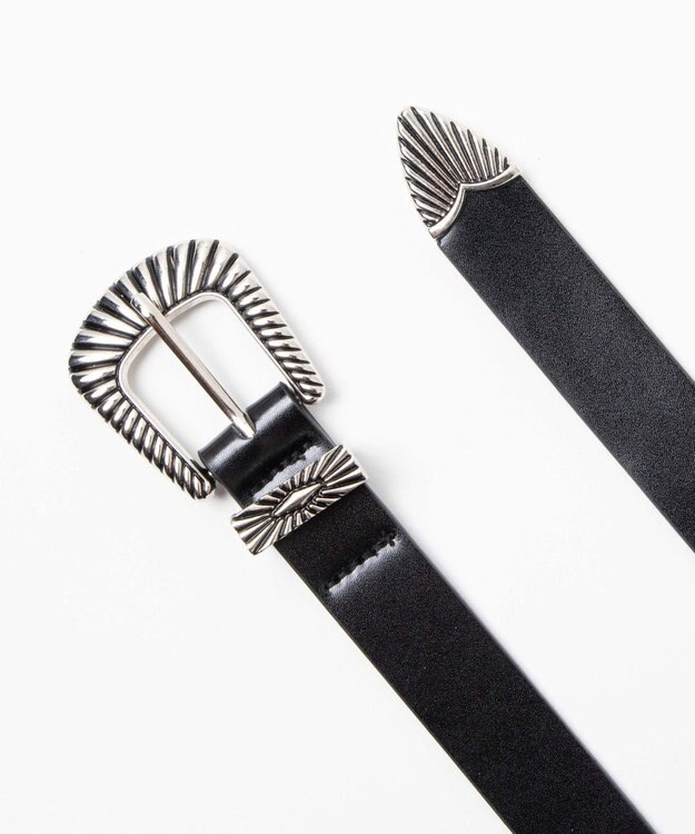 WEGO ウエスタンバックルベルト ブラック