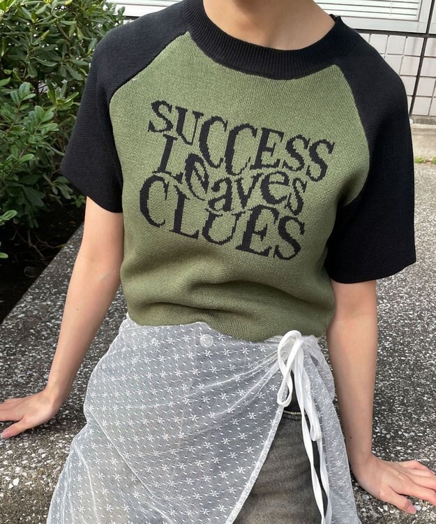 WEGO ラグランジャガードチビニットT カーキ