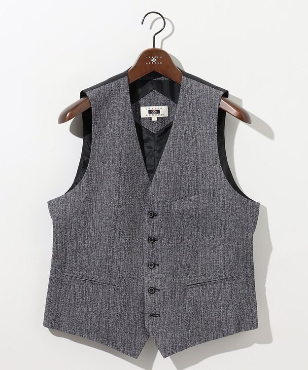 JOSEPH ABBOUD 【ストレッチ・洗える・軽量・防しわ・速乾・エコ撥水】ライトウェーブベスト グレー系