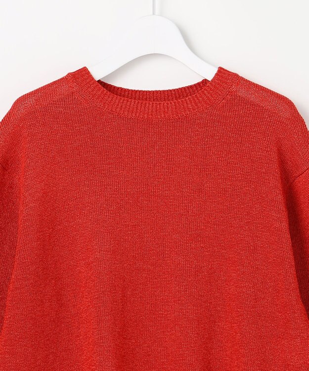 J.PRESS LADIES S DRY COMFORT クルーネック ニット スカーレット系