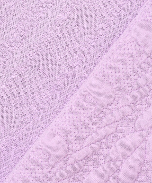 ANY KIDS ふくれジャガードカーディガン ラベンダー