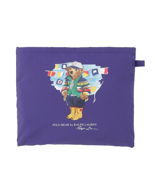 MOONBAT POLO RALPH LAUREN(ポロ ラルフローレン) SEASON BEAR ポロベア ポケッタブル レインバッグ 無地 パープル