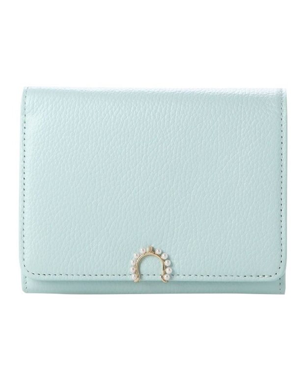 LANVIN en Bleu サンドニ 二つ折り中Lファスナー財布 ライトブルー