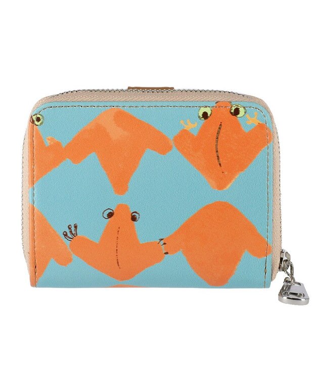 tsumori chisato CARRY コスタリカカエル ミニ財布 2つ折り財布 【カラフル＆刺繍テクニック】 オレンジ