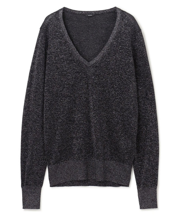 JOSEPH 【洗える】ルレックス　Vネックニット Black