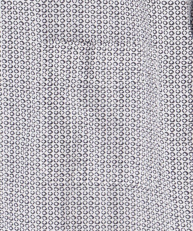 JOSEPH ABBOUD 【キングサイズ・オーガニックコットン】リヨセルリネンプリント シャツ ホワイト系4