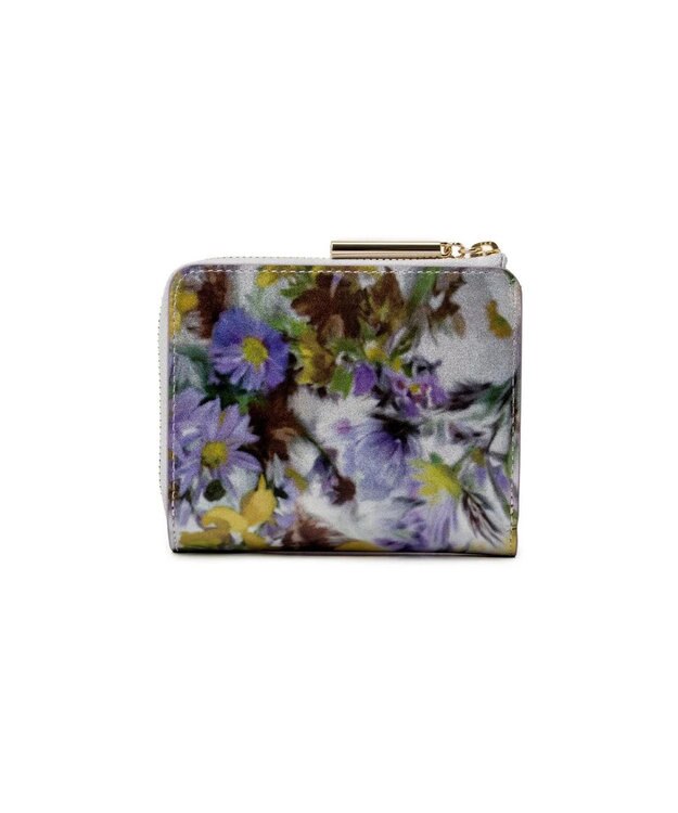 LANVIN en Bleu ヴィオレット 2つ折りLファスナー財布 ラベンダー