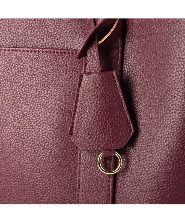 UNBILLION cachecache ショルダー付きパーテーション合成皮革トートL ワイン