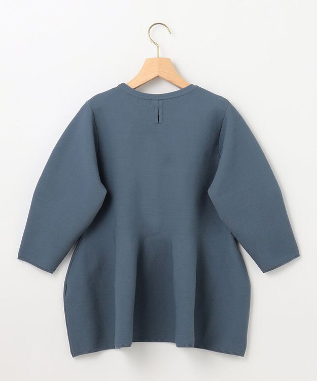 組曲 【WEB限定】スポンディッシュペプラム ニット サックスブルー系