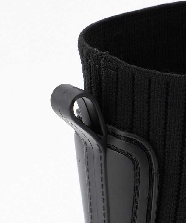 23区 UNISA サイドゴア ショートレインブーツ ブラック系