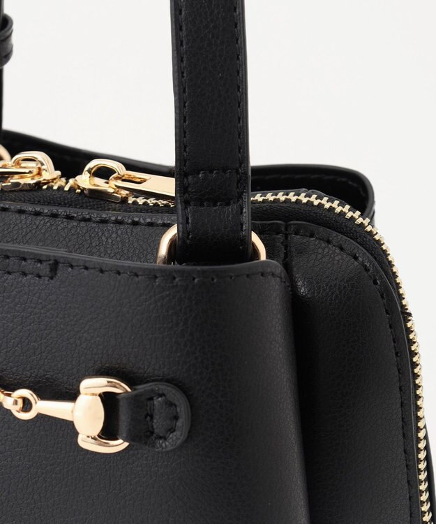 LA BAGAGERIE 【MONICA】ビット金具ショルダーバッグ ブラック