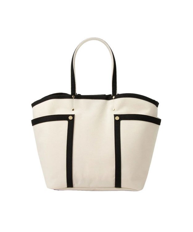 LANVIN en Bleu LANVIN en Bleu ランバンオンブルー ジュール トートバッグ ポーチ付 M アイボリー