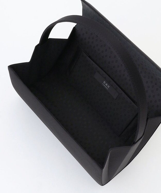 自由区 FORMAL 【日本製】米沢織 インナーマグネット ハンドバッグ ブラック系