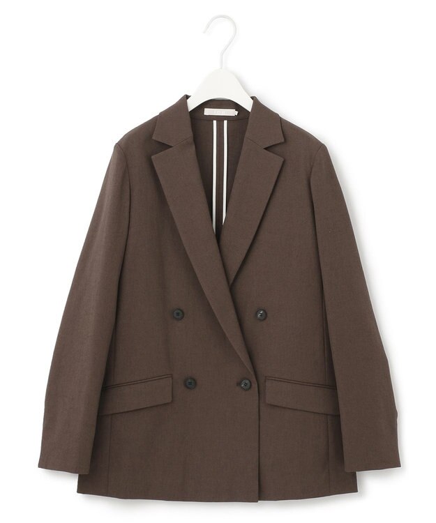 ICB 【人気のため新色追加・洗える】 LooseWeave ジャケット ダークブラウン系