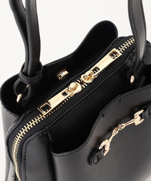 LA BAGAGERIE 【MONICA】ビット金具ショルダーバッグ ブラック