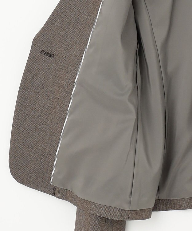 J.PRESS LADIES S 【洗える】T/Rアルガンシルク テーラード ジャケット ブラウン系