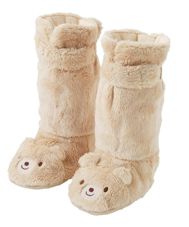 MIKI HOUSE HOT BISCUITS 【ミキハウス】【12cm】 マイクロファー ロングブーティ ベージュ