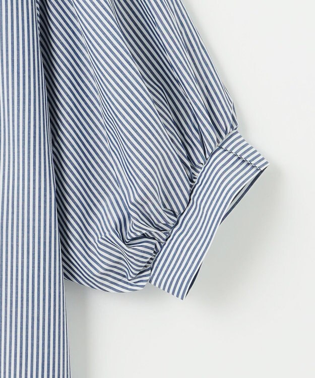 ANY 【抗菌防臭/速乾/手洗い可】エニィファンクション パフスリーブブラウス ブルーロンスト