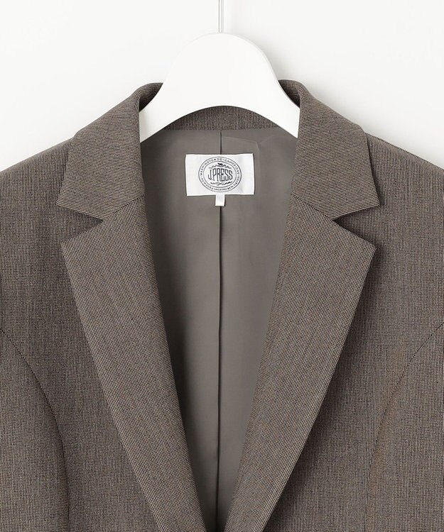 J.PRESS LADIES S 【洗える】T/Rアルガンシルク テーラード ジャケット ブラウン系