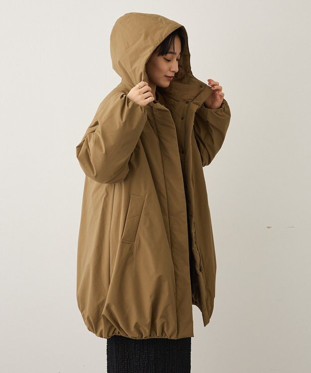 CRAFT STANDARD BOUTIQUE ボリューム中綿ミディコート Black