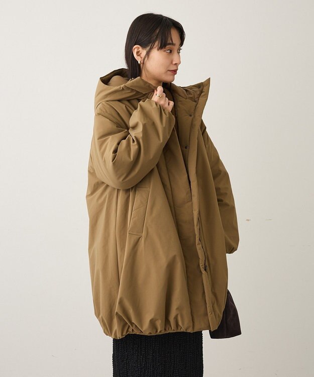 CRAFT STANDARD BOUTIQUE ボリューム中綿ミディコート Black