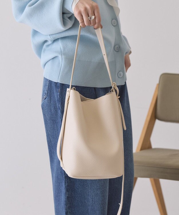 AMERICAN HOLIC 【2点SET】2WAYショルダーバッグinポーチ Ivory