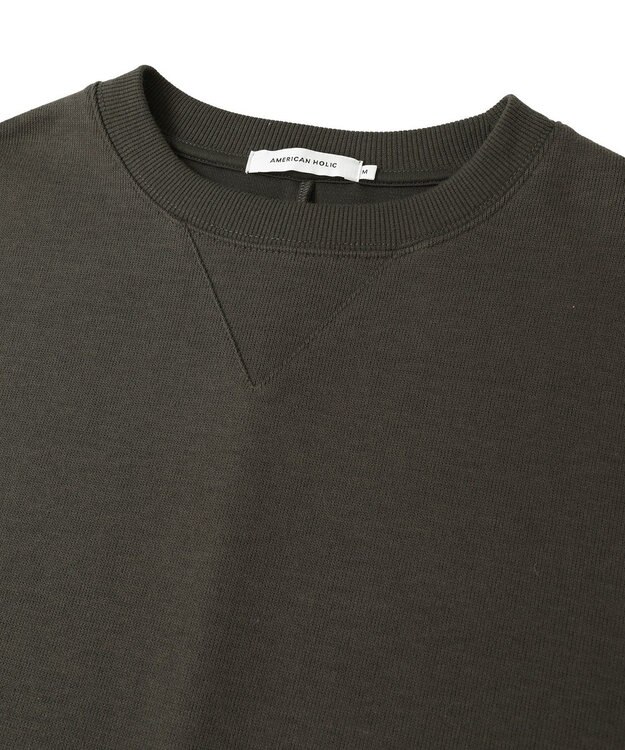 AMERICAN HOLIC スムース起毛ボックスシルエットワンピース Charcoal Gray