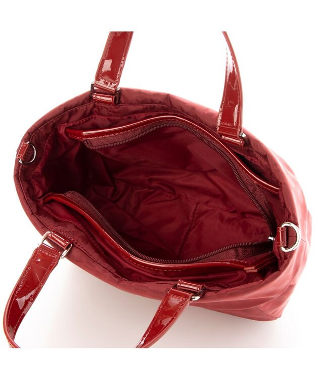 Y'SACCS PolkaDots口折れミニトート ワイン