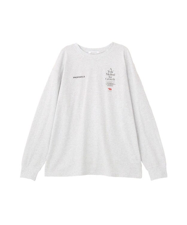 AMERICAN HOLIC BACK PHOTOプリントロンT Light Gray Mixture