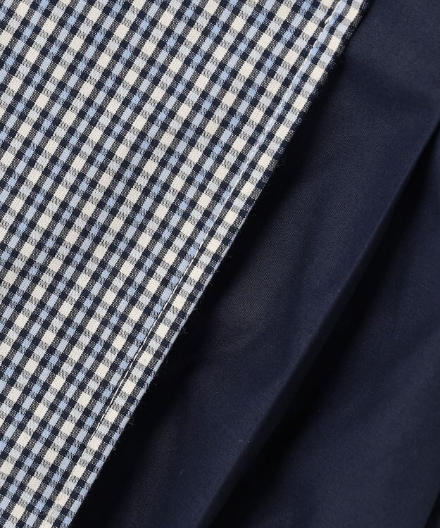 組曲 KIDS 【110-140㎝】 チェックプリーツ キュロット サックスブルー