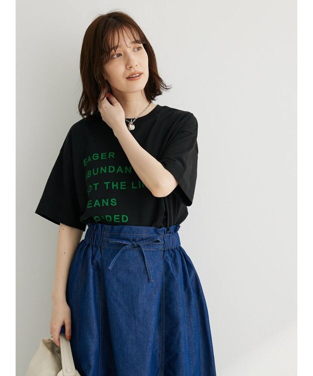 Green Parks ５段ロゴボックスＴシャツ Black