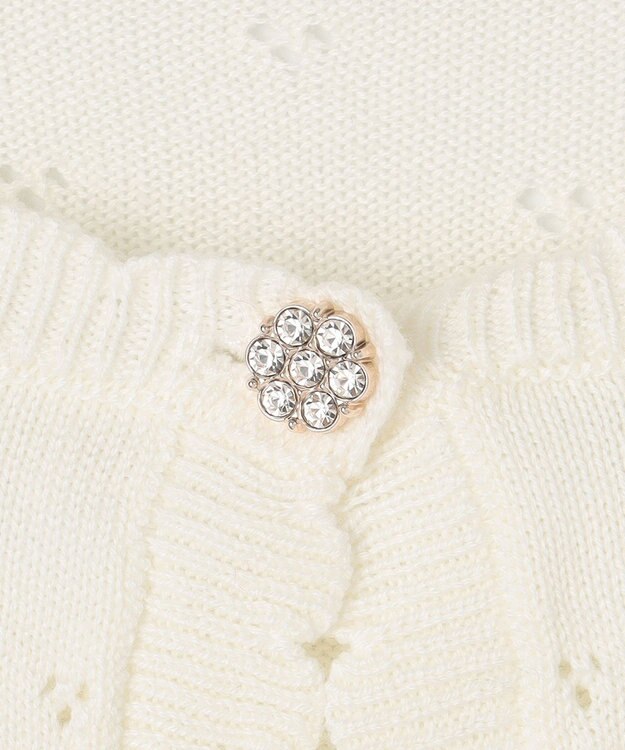 ANY KIDS 長袖 ボレロ オフホワイト