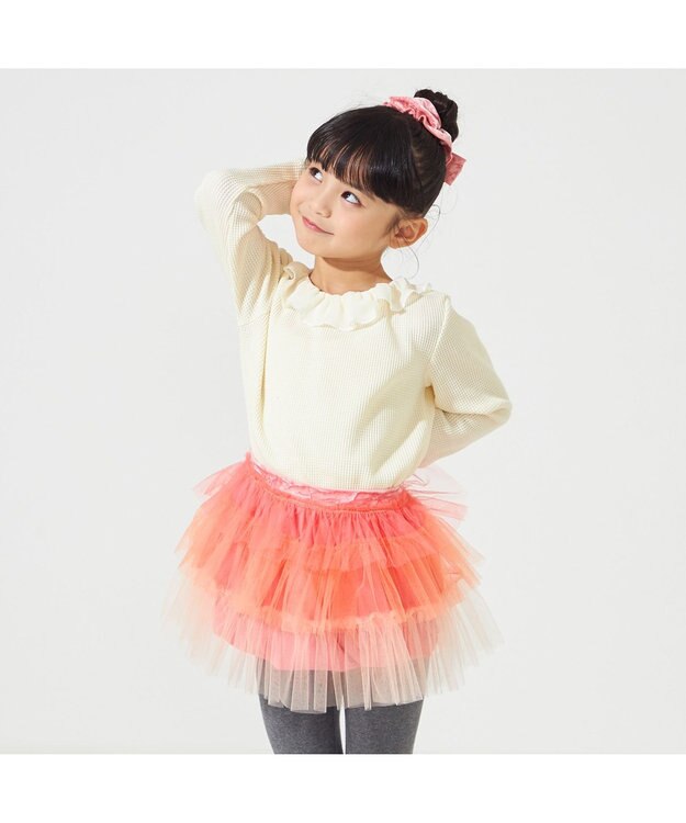 Chacott tutu skirt (kids) グレイッシュローズ