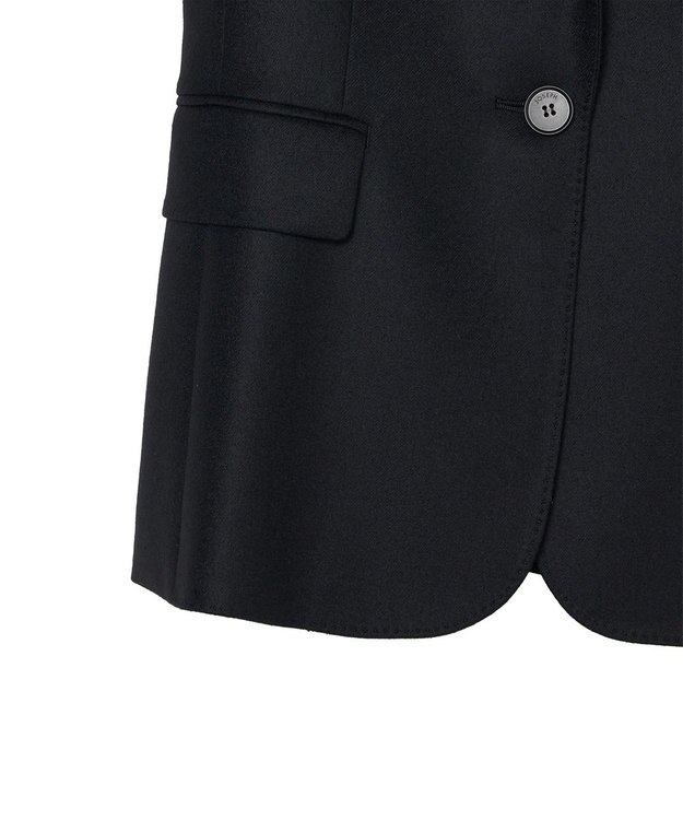 JOSEPH 【WEB&OUTLET限定】ハイカウントサキソニー　シングルブレストジャケット Black