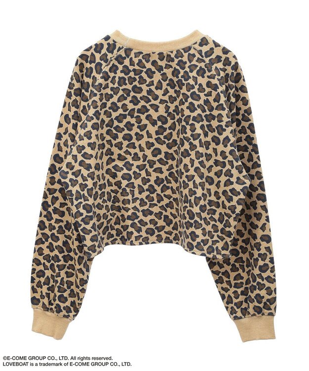 Green Parks ■ＬＯＶＥ　ＢＯＡＴ　ロゴ刺繍スウェット Leopard