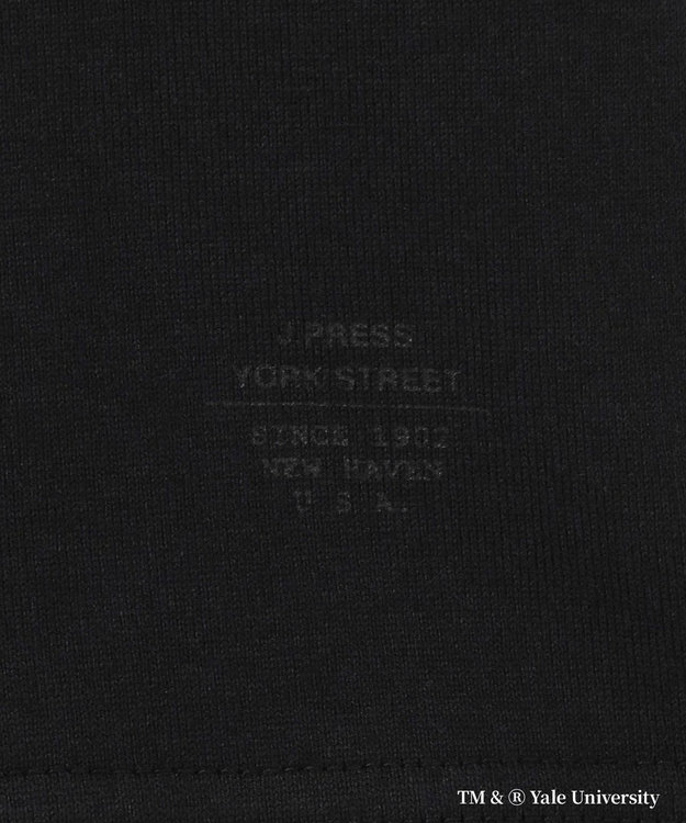 J.PRESS YORK STREET 【YALE別注】【UNISEX】ブルドッグ プリント Tシャツ ブラック系