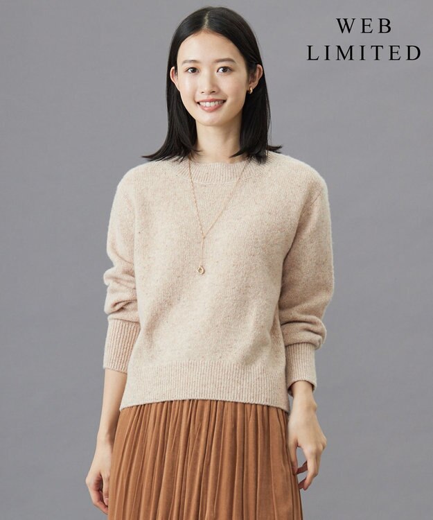WEB限定・洗える】WOOLY NEP クルーネックニット / J.PRESS LADIES S