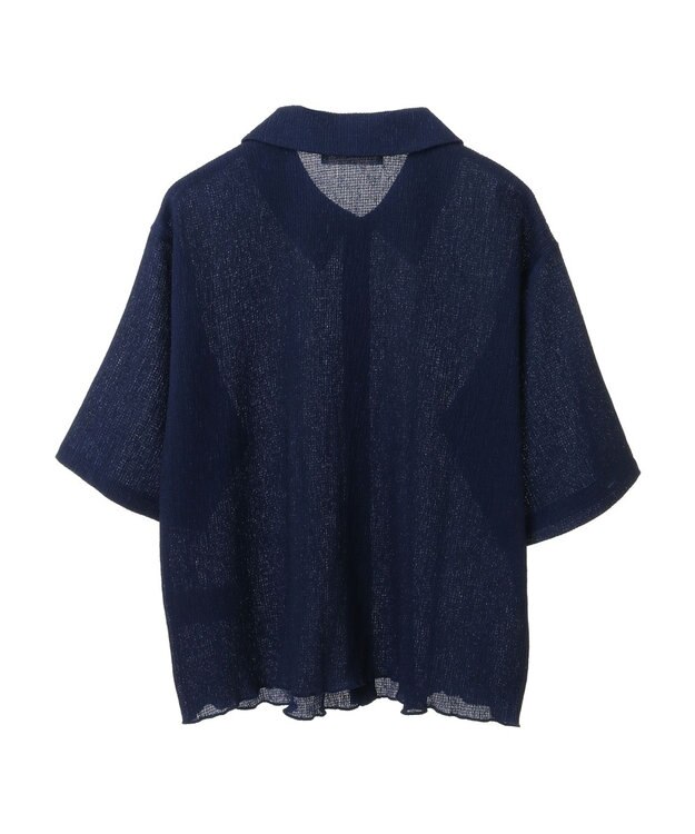 Green Parks BEST PRICE 表面カット衿付シャツ Blue