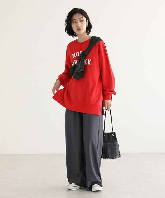 Green Parks ａｎｄｍｉｋｋａ．フリンジ巾着ショルダーバッグ Black