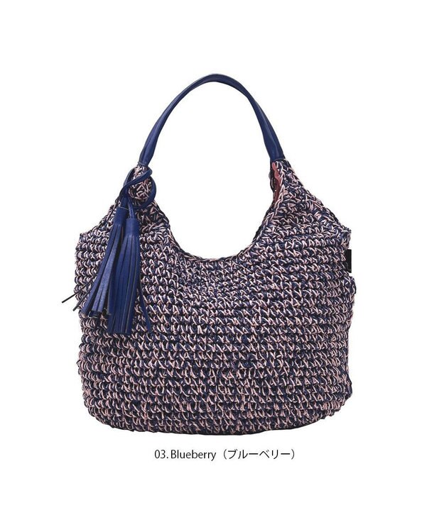ROOTOTE 1150【カゴバッグ】LT.ラウンド.バスケット-C 03：ブルーベリー