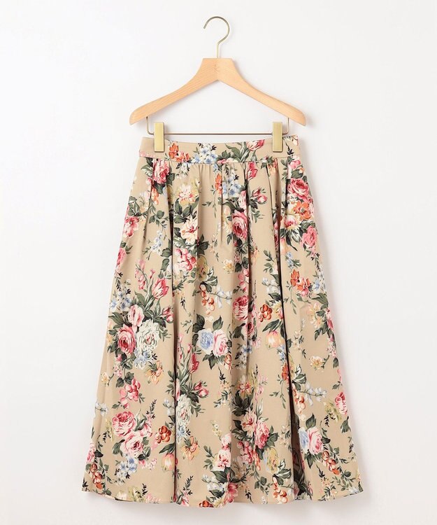 組曲 S 【23AW】ローズブーケプリント フレアスカート ベージュ系5