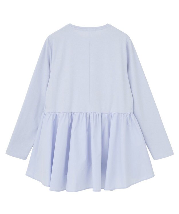 AMERICAN HOLIC 布帛切替ペプラムプルオーバー Blue