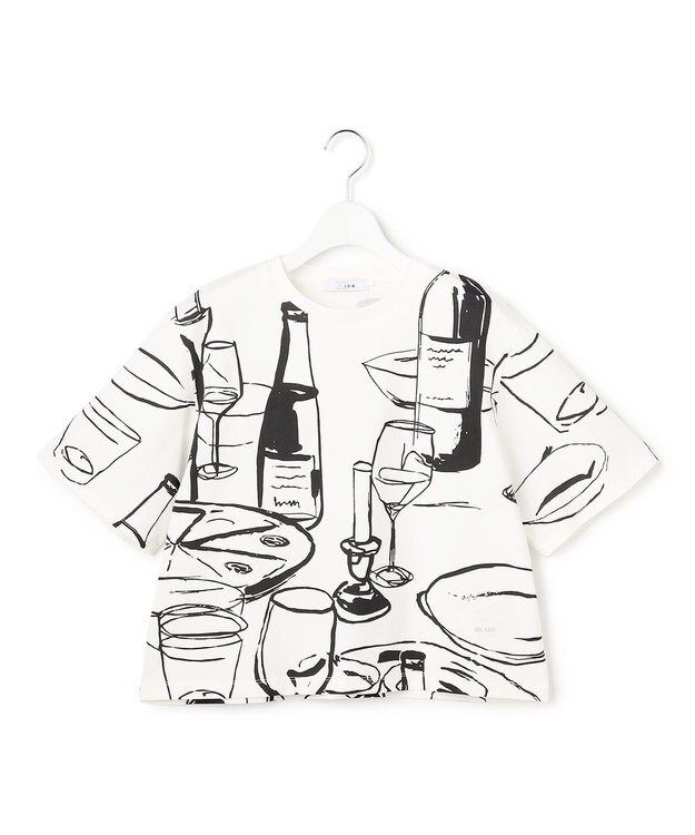 ICB L 【30th ANNIVERSARY】 MILANO プリントTシャツ オフホワイト系