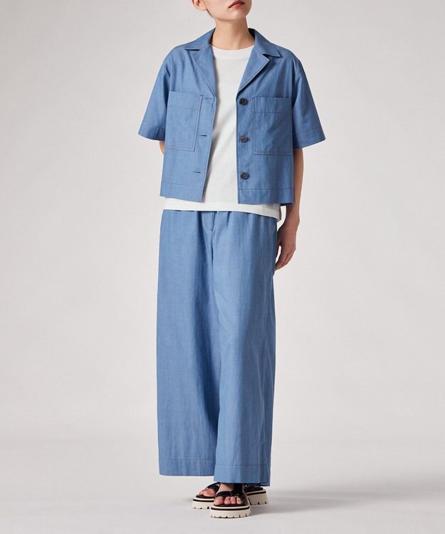 Paul Smith シャンブレー 半袖シャツ ライトインディゴ