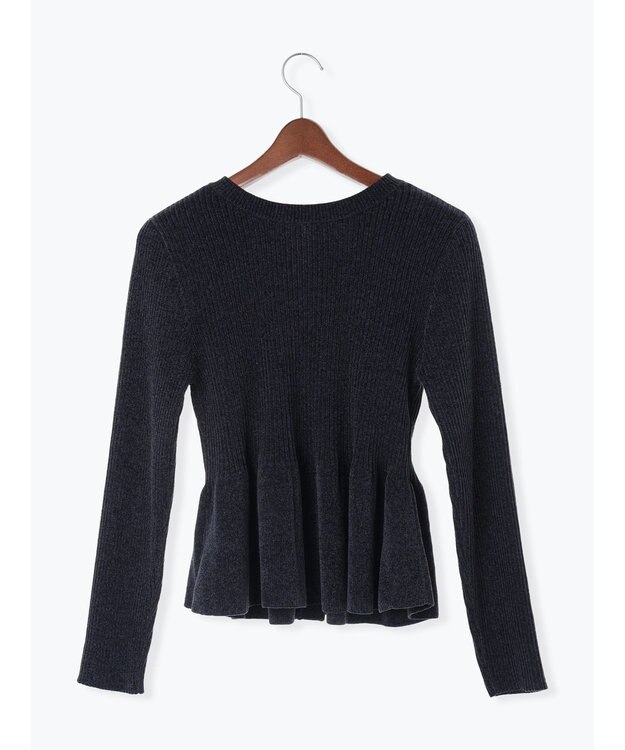 Te chichi モールペプラム2WAYニット チャコールグレー