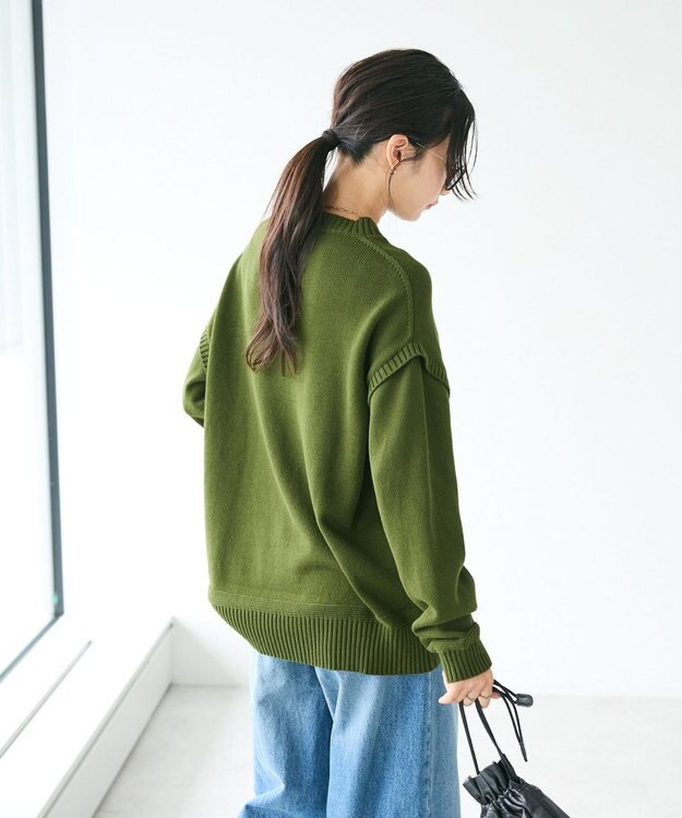 CRAFT STANDARD BOUTIQUE ガンジーニットプルオーバー Khaki