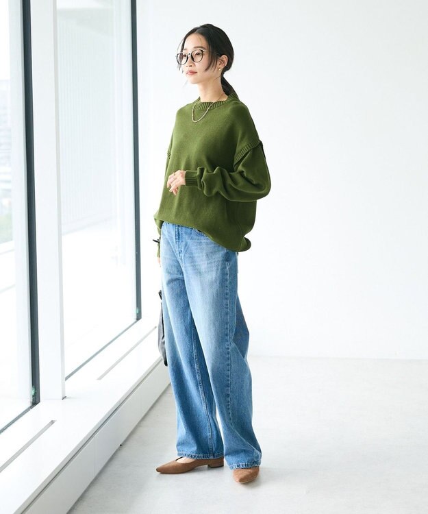 CRAFT STANDARD BOUTIQUE ガンジーニットプルオーバー Khaki