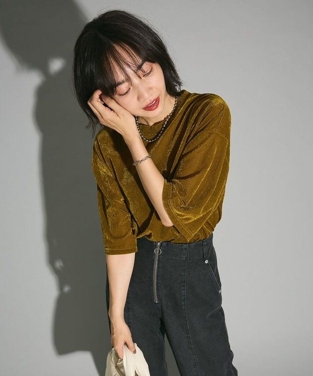 Green Parks シアーベロアプルオーバー Green